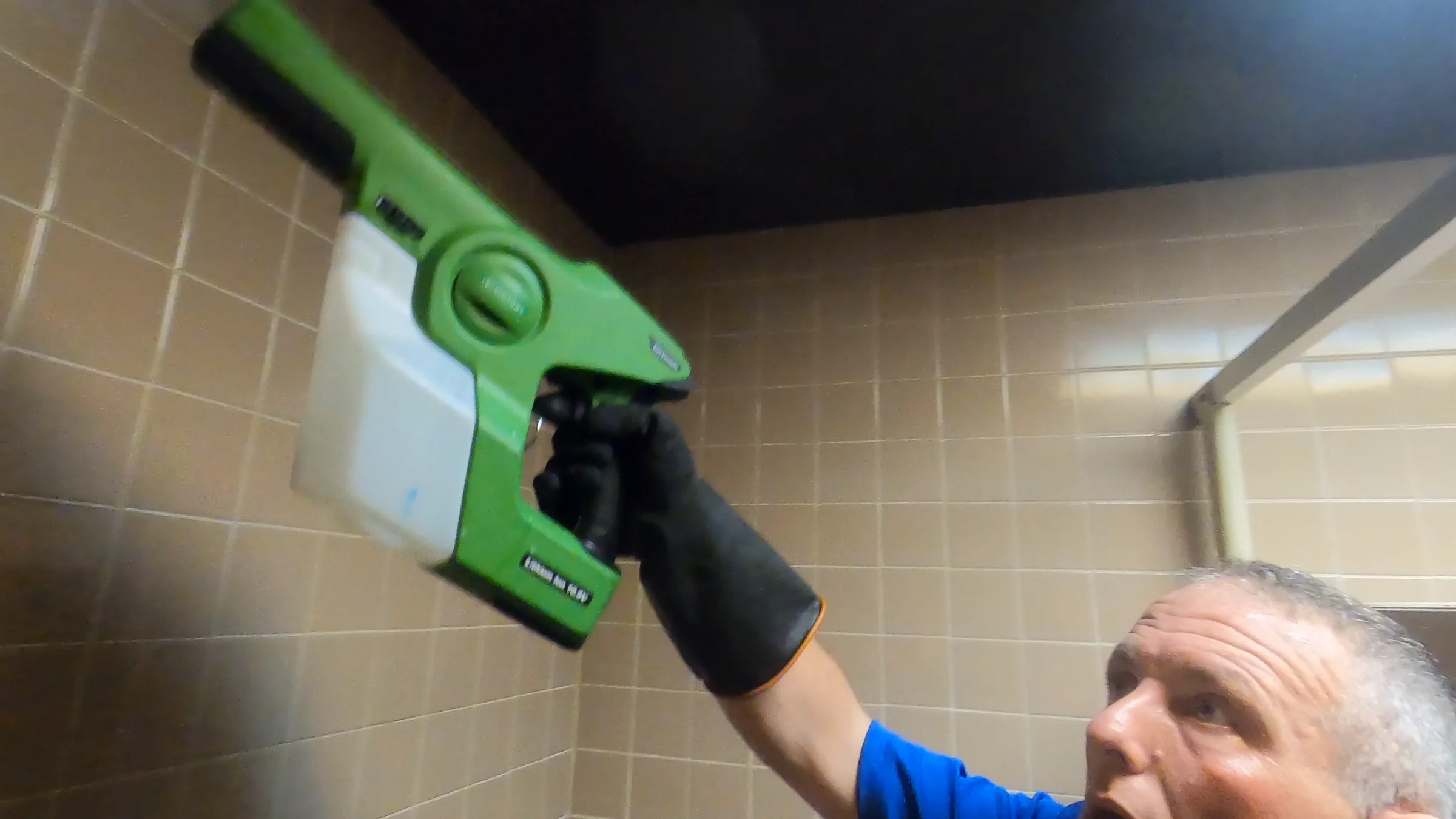 SWAT technician detail-vacuuming above eye level — shared network portfolio